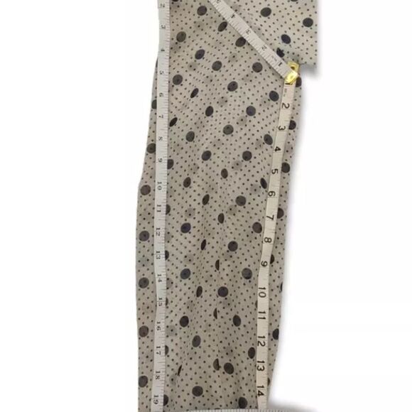 R&D ORIGINAL Women's Vintage Sheer Two Tone Polka Dot Midi Elastic Dress Size S. - Picture 7 of 8